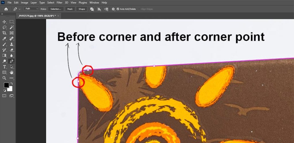 Corner point