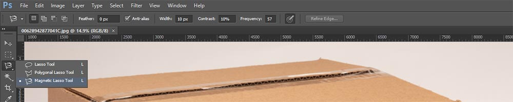 Magnetic lasso tool option