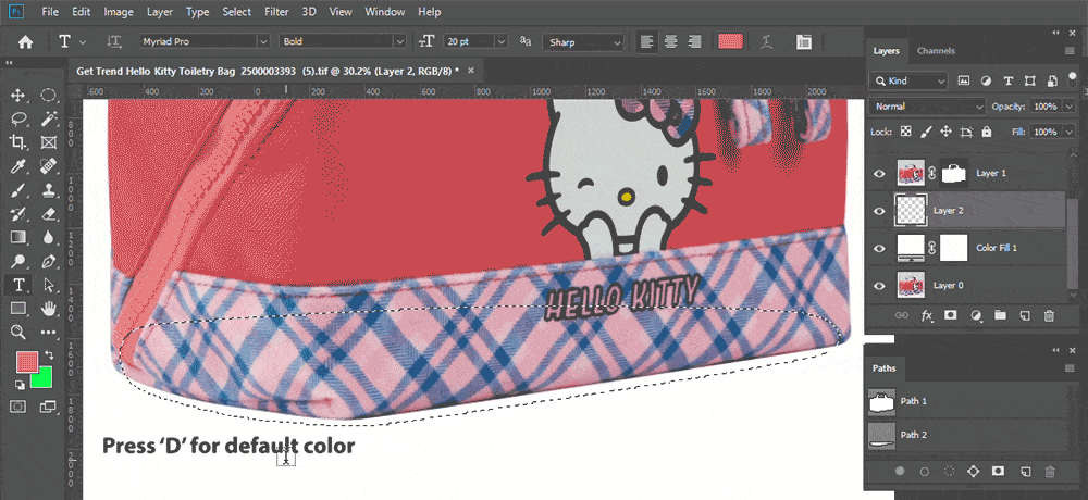 Shadow apply in new layer